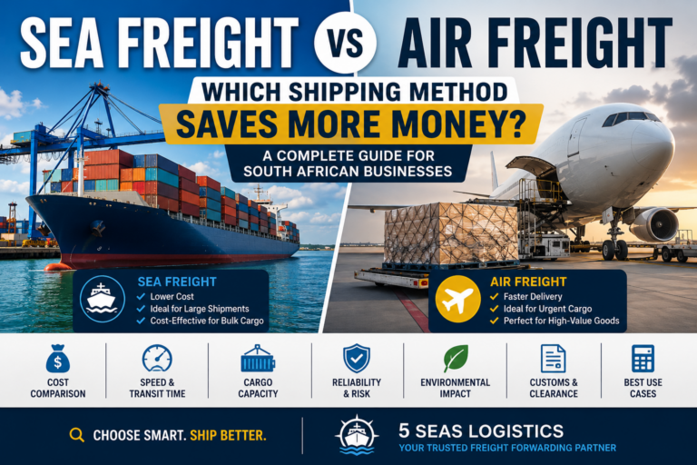 Sea Freight vs Air Freight: Which Shipping Method Saves South African Businesses More Money?
