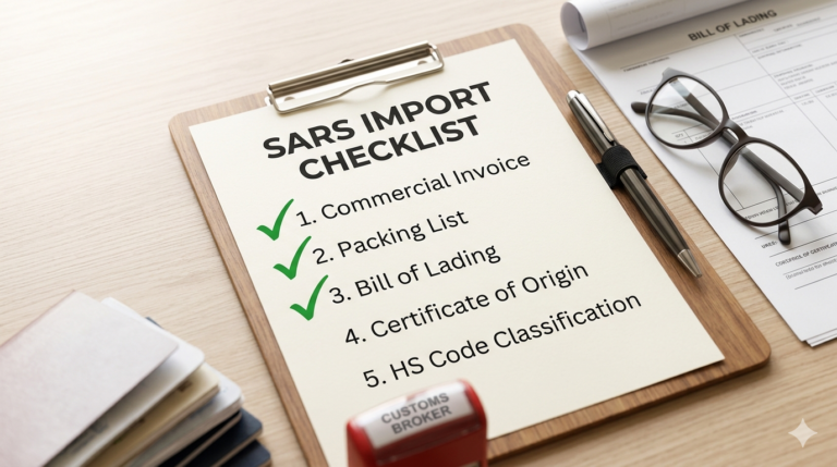 Customs Clearance Checklist for New Importers: Avoiding the SARS Speedbump